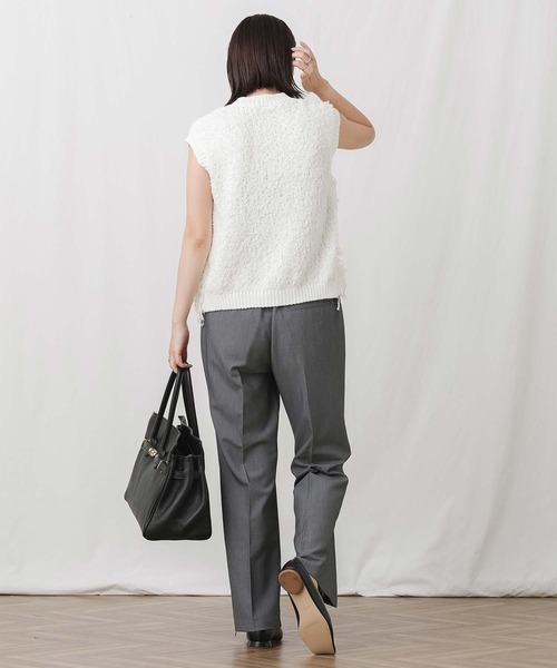 Gready Brilliant(グレディブリリアン)の「TR裾ZIPセミフレアパンツ(その他パンツ・レディース・グレー/ブラック・36/38)」の13枚目の写真