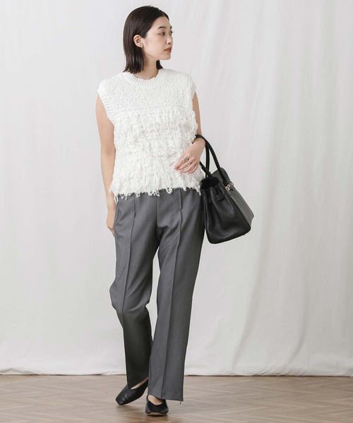 Gready Brilliant(グレディブリリアン)の「TR裾ZIPセミフレアパンツ(その他パンツ・レディース・グレー/ブラック・36/38)」の14枚目の写真
