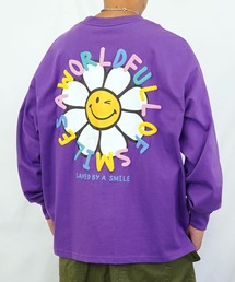 【GROOVY STORE】SMILEY FACE別注ワイドロングスリーブTシャツ