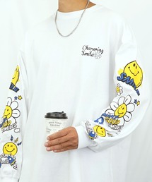 【GROOVY STORE】SMILEY FACE別注ワイドロングスリーブTシャツ