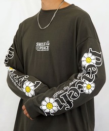 【GROOVY STORE】SMILEY FACE別注ワイドロングスリーブTシャツ