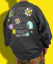 【GROOVY STORE】SMILEY FACE別注ワイドロングスリーブTシャツ