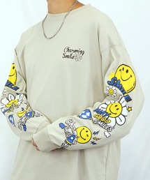 【GROOVY STORE】SMILEY FACE別注ワイドロングスリーブTシャツ