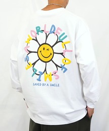 【GROOVY STORE】SMILEY FACE別注ワイドロングスリーブTシャツ
