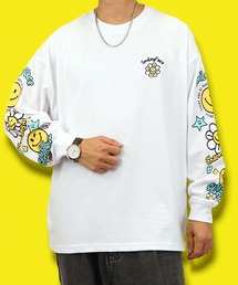 【GROOVY STORE】SMILEY FACE別注ワイドロングスリーブTシャツ
