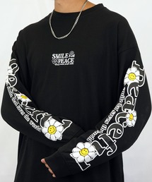 【GROOVY STORE】SMILEY FACE別注ワイドロングスリーブTシャツ