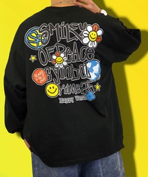 【GROOVY STORE】SMILEY FACE別注ワイドロングスリーブTシャツ