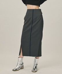 PUBLIC TOKYO | ダマスクジャガードベルテッドスカート(スカート)