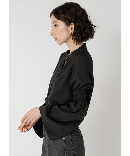 Adoon plain（アドーンプレーン）の「トライアングルネックブラウス（シャツ/ブラウス・レディース・ホワイト/オフホワイト/ブラック/その他・FREE）」の20枚目の写真