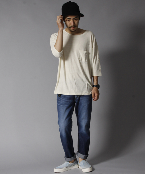 Lee（リー）の「LEE x SEVESKIG x AMERICAN RAG CIE テーパードデニムパンツ【WEB限定】（デニムパンツ・メンズ・インディゴブルー・31inch/30inch/32inch/29inch/28inch/33inch/27/26）」の3枚目の写真