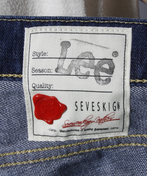 Lee（リー）の「LEE x SEVESKIG x AMERICAN RAG CIE テーパードデニムパンツ【WEB限定】（デニムパンツ・メンズ・インディゴブルー・31inch/30inch/32inch/29inch/28inch/33inch/27/26）」の15枚目の写真