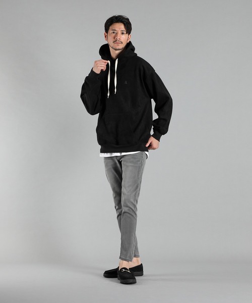 LANVIN en Bleu（ランバンオンブルー）の「ハイストレッチ バックパイル スキニーデニム（デニムパンツ・メンズ・ライトインディゴブルー/ライトグレー・46/52/48/50）」の4枚目の写真