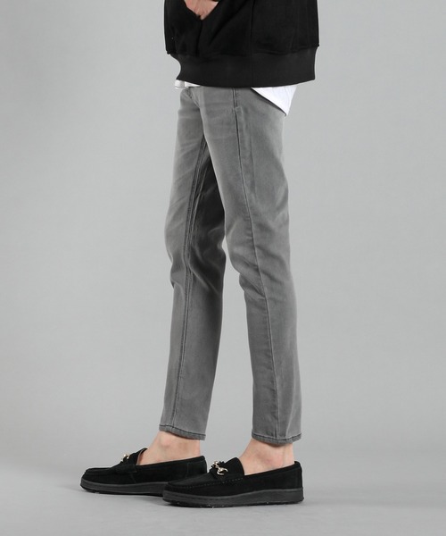 LANVIN en Bleu（ランバンオンブルー）の「ハイストレッチ バックパイル スキニーデニム（デニムパンツ・メンズ・ライトインディゴブルー/ライトグレー・46/52/48/50）」の7枚目の写真