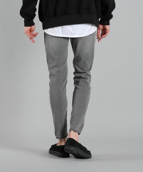 LANVIN en Bleu（ランバンオンブルー）の「ハイストレッチ バックパイル スキニーデニム（デニムパンツ・メンズ・ライトインディゴブルー/ライトグレー・46/52/48/50）」の8枚目の写真