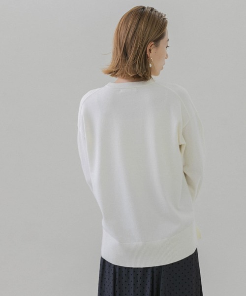 URBAN RESEARCH Sonny Label（アーバンリサーチサニーレーベル）の「ウォッシャブルウォームクルーネックニットプルオーバー（ニット/セーター・レディース・ホワイト系その他/ブラック/グレー/ミント・FREE）」の10枚目の写真