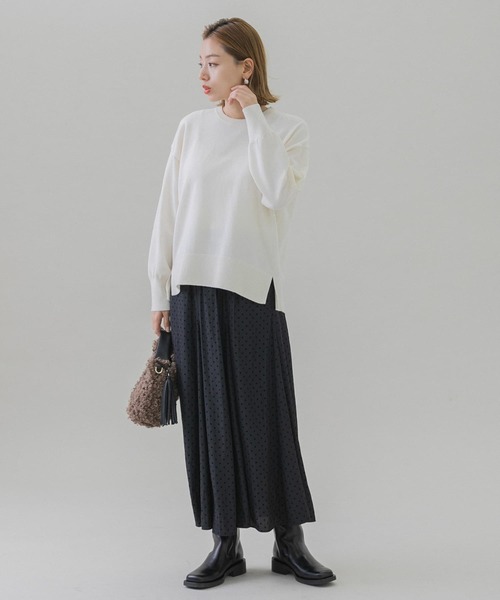 URBAN RESEARCH Sonny Label（アーバンリサーチサニーレーベル）の「ウォッシャブルウォームクルーネックニットプルオーバー（ニット/セーター・レディース・ホワイト系その他/ブラック/グレー/ミント・FREE）」の11枚目の写真