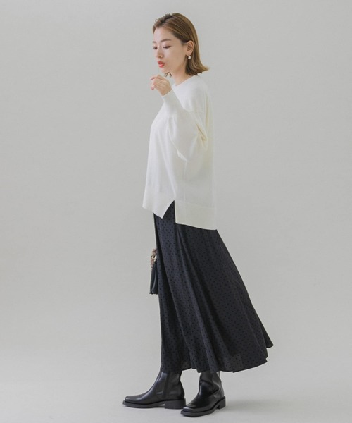 URBAN RESEARCH Sonny Label（アーバンリサーチサニーレーベル）の「ウォッシャブルウォームクルーネックニットプルオーバー（ニット/セーター・レディース・ホワイト系その他/ブラック/グレー/ミント・FREE）」の12枚目の写真