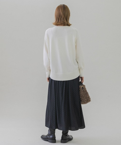 URBAN RESEARCH Sonny Label（アーバンリサーチサニーレーベル）の「ウォッシャブルウォームクルーネックニットプルオーバー（ニット/セーター・レディース・ホワイト系その他/ブラック/グレー/ミント・FREE）」の13枚目の写真