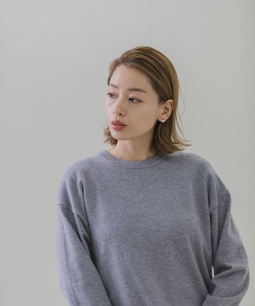 URBAN RESEARCH Sonny Label（アーバンリサーチサニーレーベル）の「ウォッシャブルウォームクルーネックニットプルオーバー（ニット/セーター・レディース・ホワイト系その他/ブラック/グレー/ミント・FREE）」の14枚目の写真