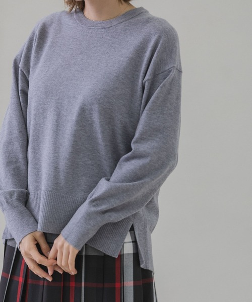 URBAN RESEARCH Sonny Label（アーバンリサーチサニーレーベル）の「ウォッシャブルウォームクルーネックニットプルオーバー（ニット/セーター・レディース・ホワイト系その他/ブラック/グレー/ミント・FREE）」の15枚目の写真