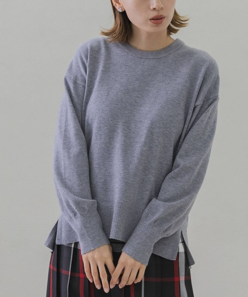 URBAN RESEARCH Sonny Label（アーバンリサーチサニーレーベル）の「ウォッシャブルウォームクルーネックニットプルオーバー（ニット/セーター・レディース・ホワイト系その他/ブラック/グレー/ミント・FREE）」の16枚目の写真