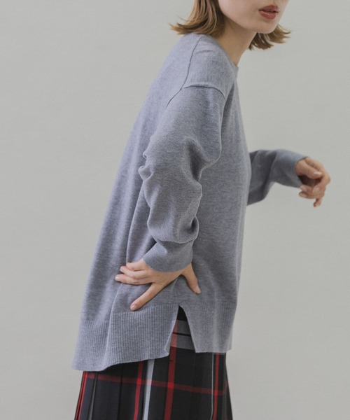 URBAN RESEARCH Sonny Label（アーバンリサーチサニーレーベル）の「ウォッシャブルウォームクルーネックニットプルオーバー（ニット/セーター・レディース・ホワイト系その他/ブラック/グレー/ミント・FREE）」の17枚目の写真