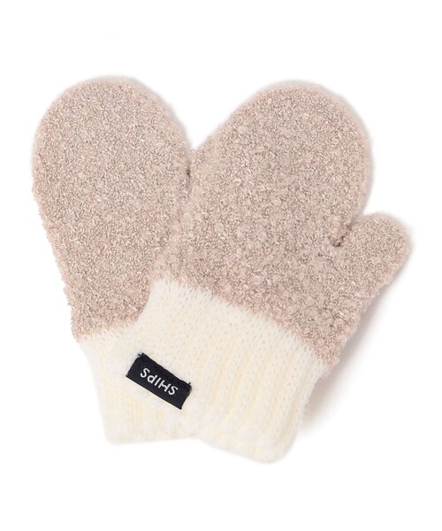 SHIPS(シップス)の「SHIPS KIDS:ベビー ふわもこ ミトン 手袋(手袋・キッズ・ベージュ/シルバーグレー/ピンク/ネイビー/ピンク系その他/ベージュ系その他・XX-SMALL)」の4枚目の写真