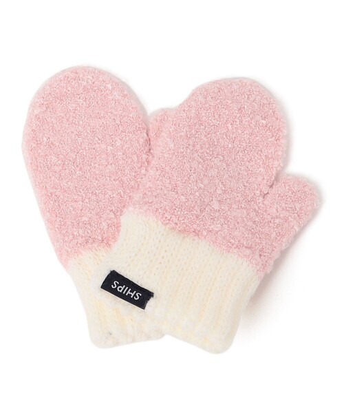 SHIPS(シップス)の「SHIPS KIDS:ベビー ふわもこ ミトン 手袋(手袋・キッズ・ベージュ/シルバーグレー/ピンク/ネイビー/ピンク系その他/ベージュ系その他・XX-SMALL)」の6枚目の写真