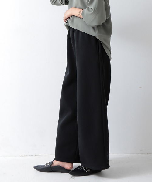 and it_(アンドイット)の「裏起毛あったかワイドパンツ(その他パンツ・レディース・ブラック/ブルー/モカ・FREE)」の5枚目の写真
