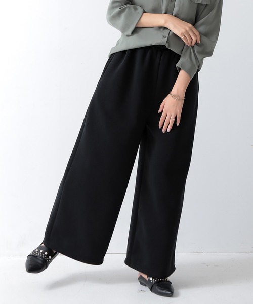 and it_(アンドイット)の「裏起毛あったかワイドパンツ(その他パンツ・レディース・ブラック/ブルー/モカ・FREE)」の6枚目の写真