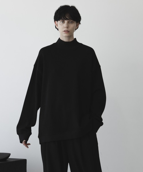 ★リバーシブル★【HERMES】トラッカーネックスウェット remer（リメール）の「loose 2WAY reversible mock neck sweat