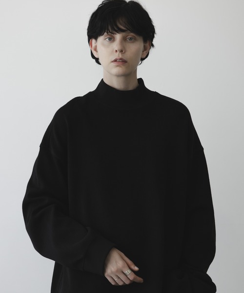 remer(リメール)の「loose 2WAY reversible mock neck sweat / ルーズ2WAYリバーシブルモックネックスウェット(スウェット・メンズ・アッシュグレー/ブラック・SMALL/MEDIUM/LARGE)」の5枚目の写真