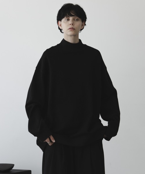 remer(リメール)の「loose 2WAY reversible mock neck sweat / ルーズ2WAYリバーシブルモックネックスウェット(スウェット・メンズ・アッシュグレー/ブラック・SMALL/MEDIUM/LARGE)」の6枚目の写真