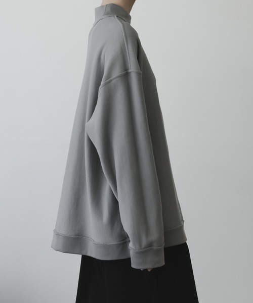 remer(リメール)の「loose 2WAY reversible mock neck sweat / ルーズ2WAYリバーシブルモックネックスウェット(スウェット・メンズ・アッシュグレー/ブラック・SMALL/MEDIUM/LARGE)」の19枚目の写真