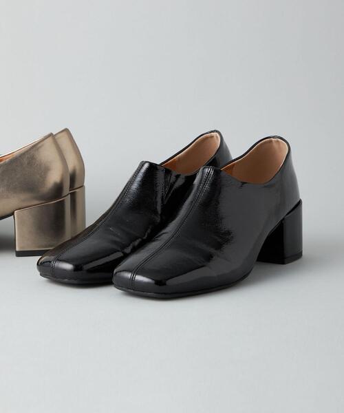 CITEN（シテン）の「＜CITEN＞スクエア ヒール パンプス（パンプス・レディース・ブラック/シルバー・23cm/24cm/24.5cm/23.5cm）」の2枚目の写真