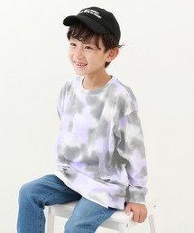 タイダイプリント長袖Tシャツ