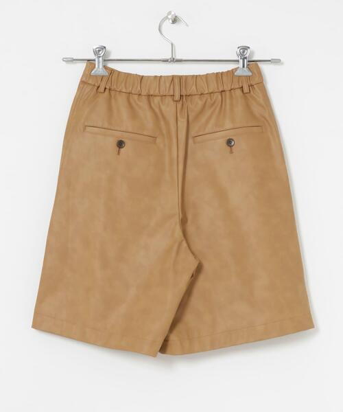 ☆入手困難☆バイオポリティクスbio-politics 　本皮レザーハーフパンツ セール】フェイクレザーハーフパンツ（その他パンツ）｜URBAN RESEARCH