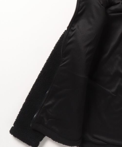 X-girl（エックスガール）の「STAND COLLAR BOA JACKET（ブルゾン・レディース・ホワイト/ブラック・MEDIUM/SMALL）」の4枚目の写真