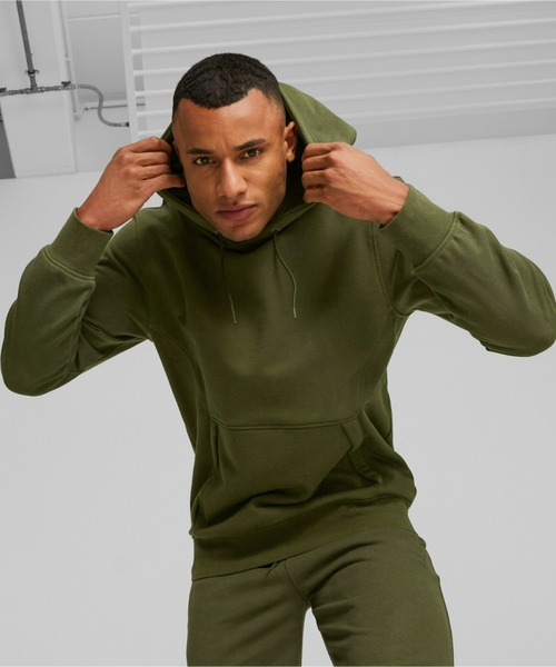 PUMA(プーマ)の「PUMA プーマ メンズ CLASSICS ユーティリティ ストーム フーディ(スウェット・メンズ・ブラック/カーキ・X-LARGE/X-SMALL/SMALL/LARGE/MEDIUM)」の2枚目の写真