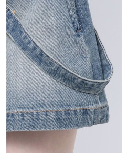 jouetie（ジュエティ）の「ビットスカパン【セットアップ対応】（デニムスカート・レディース・ブラック/ベージュ/ブルー・MEDIUM）」の8枚目の写真