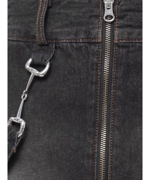 jouetie（ジュエティ）の「ビットスカパン【セットアップ対応】（デニムスカート・レディース・ブラック/ベージュ/ブルー・MEDIUM）」の11枚目の写真