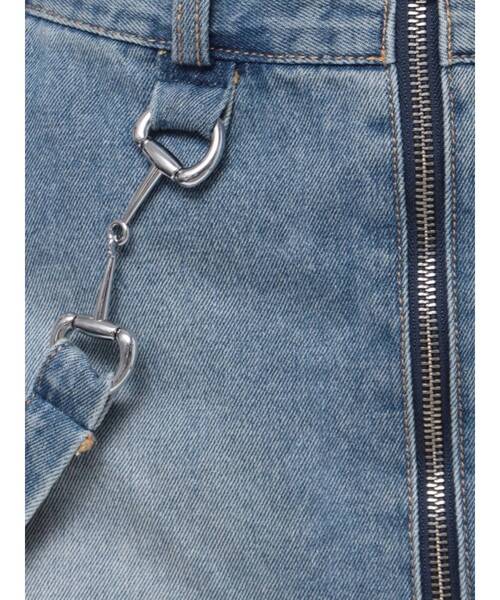 jouetie（ジュエティ）の「ビットスカパン【セットアップ対応】（デニムスカート・レディース・ブラック/ベージュ/ブルー・MEDIUM）」の13枚目の写真