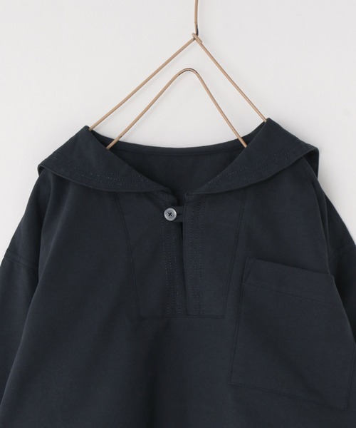 LOWRYS FARM（ローリーズファーム）の「セーラーシャツロングスリーブ　102285（シャツ/ブラウス・キッズ・ホワイト/ネイビー・110cm/120cm/130cm/140cm/150cm）」の10枚目の写真