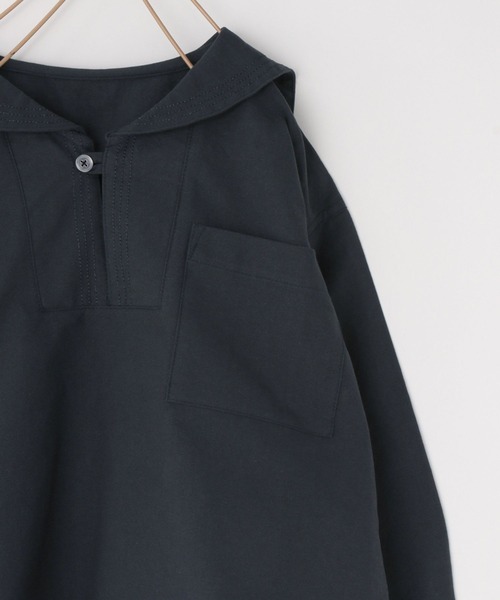 LOWRYS FARM（ローリーズファーム）の「セーラーシャツロングスリーブ　102285（シャツ/ブラウス・キッズ・ホワイト/ネイビー・110cm/120cm/130cm/140cm/150cm）」の5枚目の写真