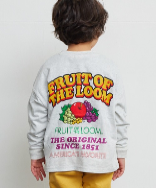 FRUIT OF THE LOOM（フルーツオブザルーム）の「【FRUIT OF THE LOOM】プリントロンT（80～160cm）（Tシャツ/カットソー・キッズ・チャコール/杢グレー・120/110/100/95/90/80/160/150/140/130）」の3枚目の写真