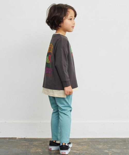 FRUIT OF THE LOOM（フルーツオブザルーム）の「【FRUIT OF THE LOOM】プリントロンT（80～160cm）（Tシャツ/カットソー・キッズ・チャコール/杢グレー・120/110/100/95/90/80/160/150/140/130）」の9枚目の写真