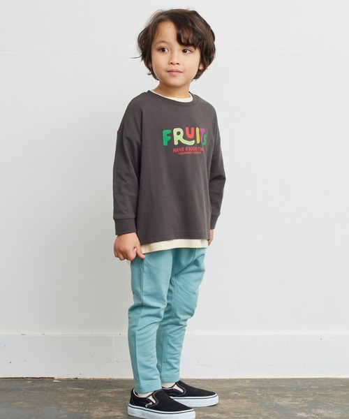 FRUIT OF THE LOOM（フルーツオブザルーム）の「【FRUIT OF THE LOOM】プリントロンT（80～160cm）（Tシャツ/カットソー・キッズ・チャコール/杢グレー・120/110/100/95/90/80/160/150/140/130）」の10枚目の写真