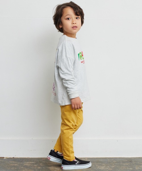 FRUIT OF THE LOOM（フルーツオブザルーム）の「【FRUIT OF THE LOOM】プリントロンT（80～160cm）（Tシャツ/カットソー・キッズ・チャコール/杢グレー・120/110/100/95/90/80/160/150/140/130）」の5枚目の写真