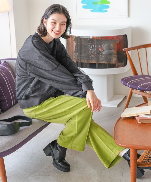 niko and...(ニコアンド)の「オーバーチュールスウェット(スウェット・レディース・グレー/ブルー/ブラック/ピンク・MEDIUM/LARGE)」の9枚目の写真