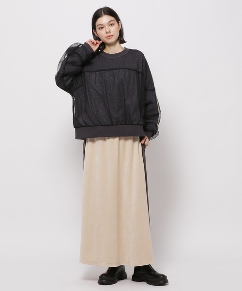 niko and...(ニコアンド)の「オーバーチュールスウェット(スウェット・レディース・グレー/ブルー/ブラック/ピンク・MEDIUM/LARGE)」の14枚目の写真